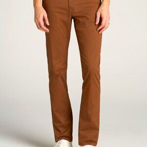 American Tall Carman TAPERED Fit Five Pocket Pants for Tall Men in Nutshell Size